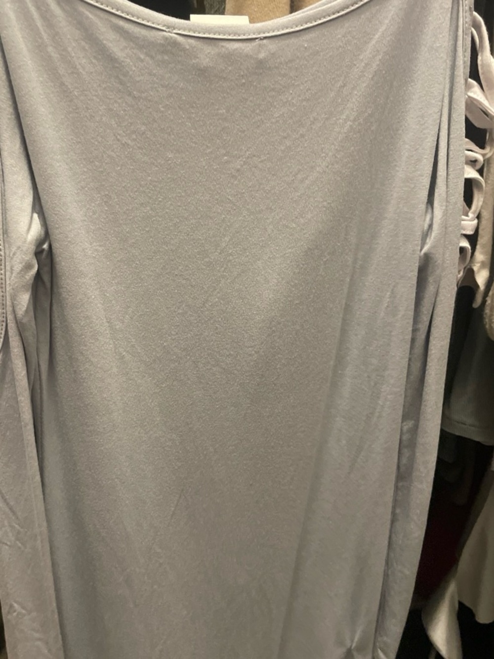 Petit Bateau Light Gray Long Sleeve Crew Neck Shirt